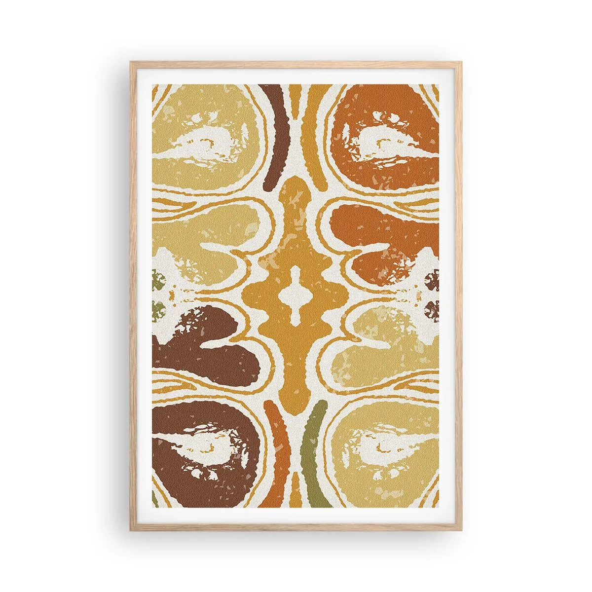 Plakát v rámu světlý dub - Sentimentální abstrakce - 70x100 cm
