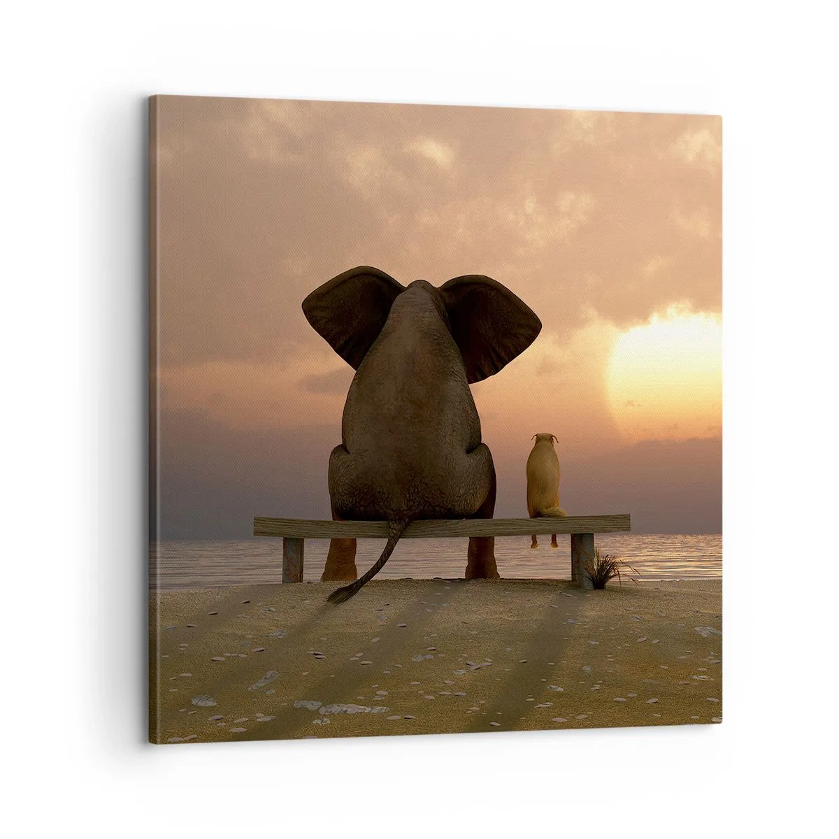 Obraz na plátně - Je skvělé spolu mlčet - 60x60 cm