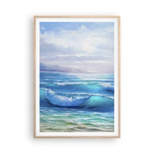 Plakát v rámu světlý dub - Přináší ukojení - 70x100 cm