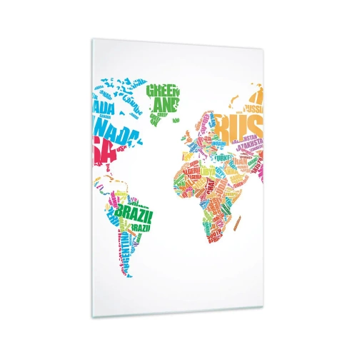 Obraz na skle - Chci poznat všechny - 70x100 cm