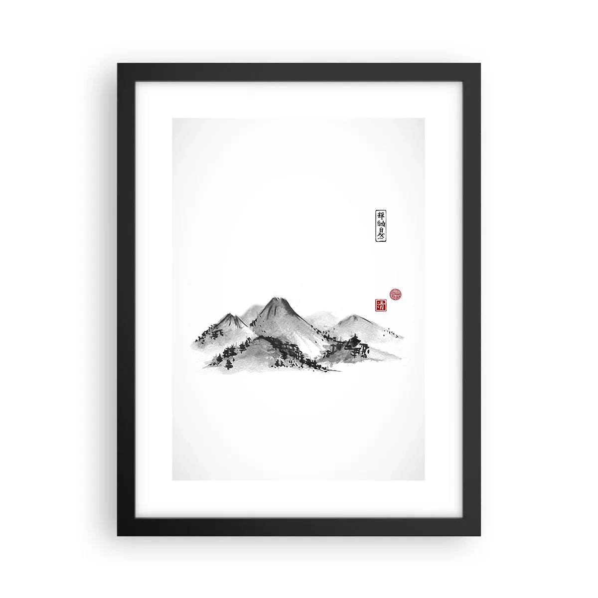 Plakát v černém rámu - Za hranicí vzdálenosti - 30x40 cm