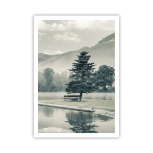 Plakát - Jezero ještě spí - 70x100 cm