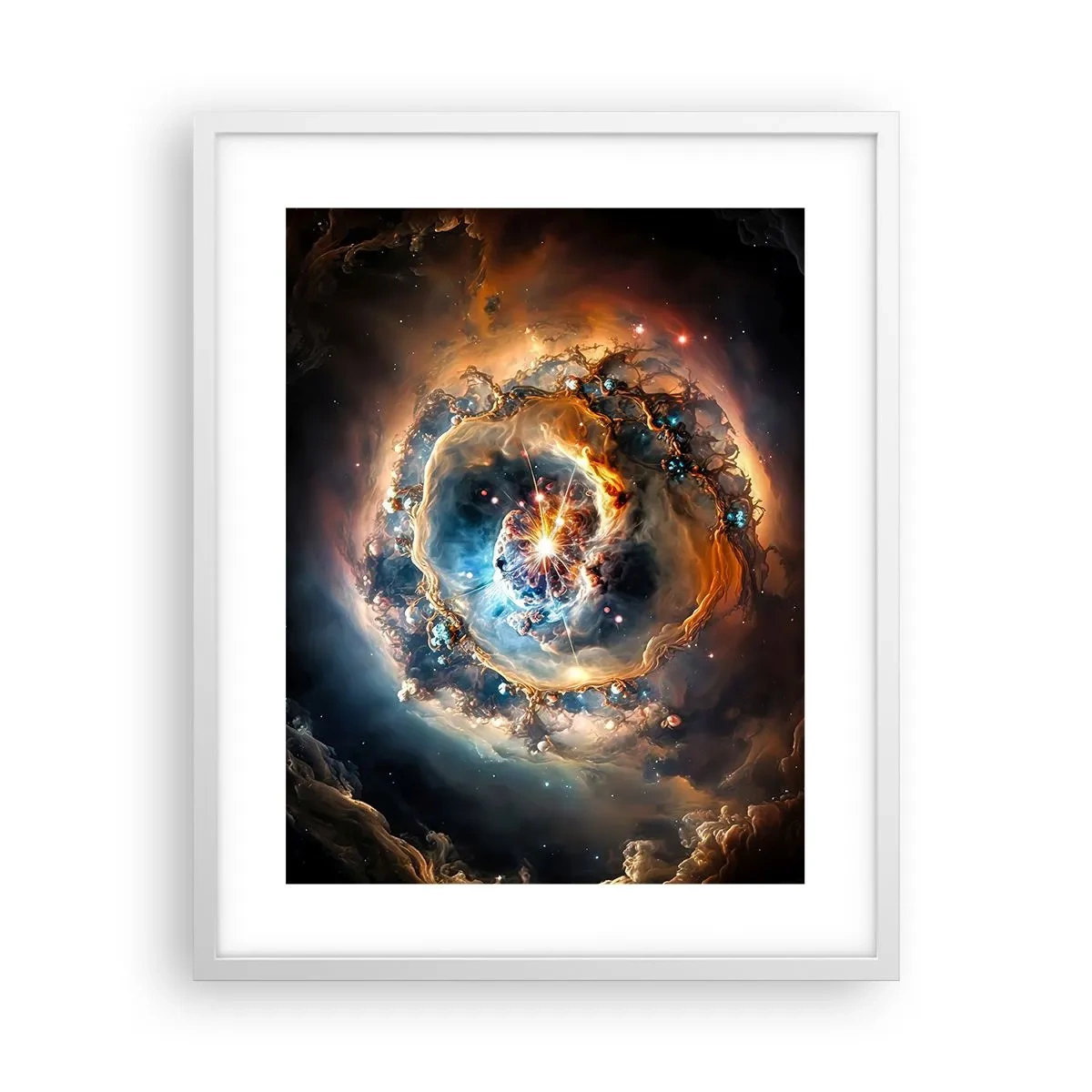Plakát v bílém rámu - Začátek - 40x50 cm