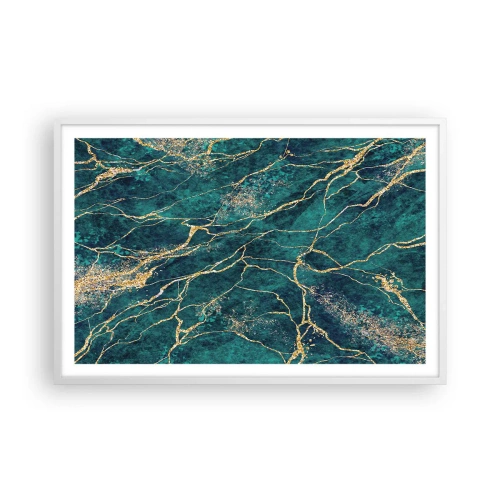 Plakát v bílém rámu - Zlatá žíla - 91x61 cm