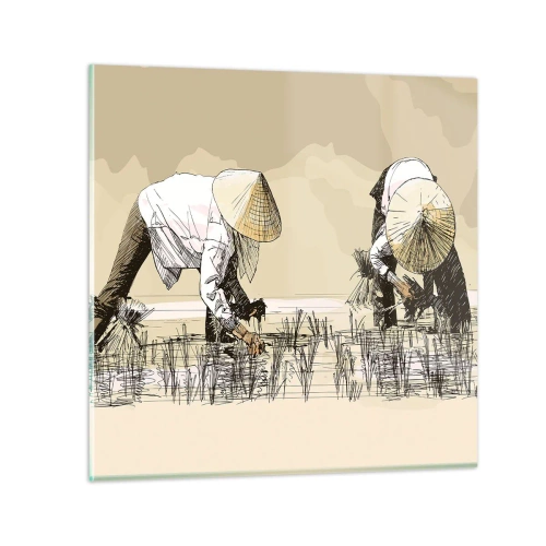 Obraz na skle - Úspěšná sklizeň - 60x60 cm