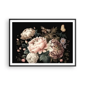 Plakát v černém rámu - V barokním stylu - 100x70 cm