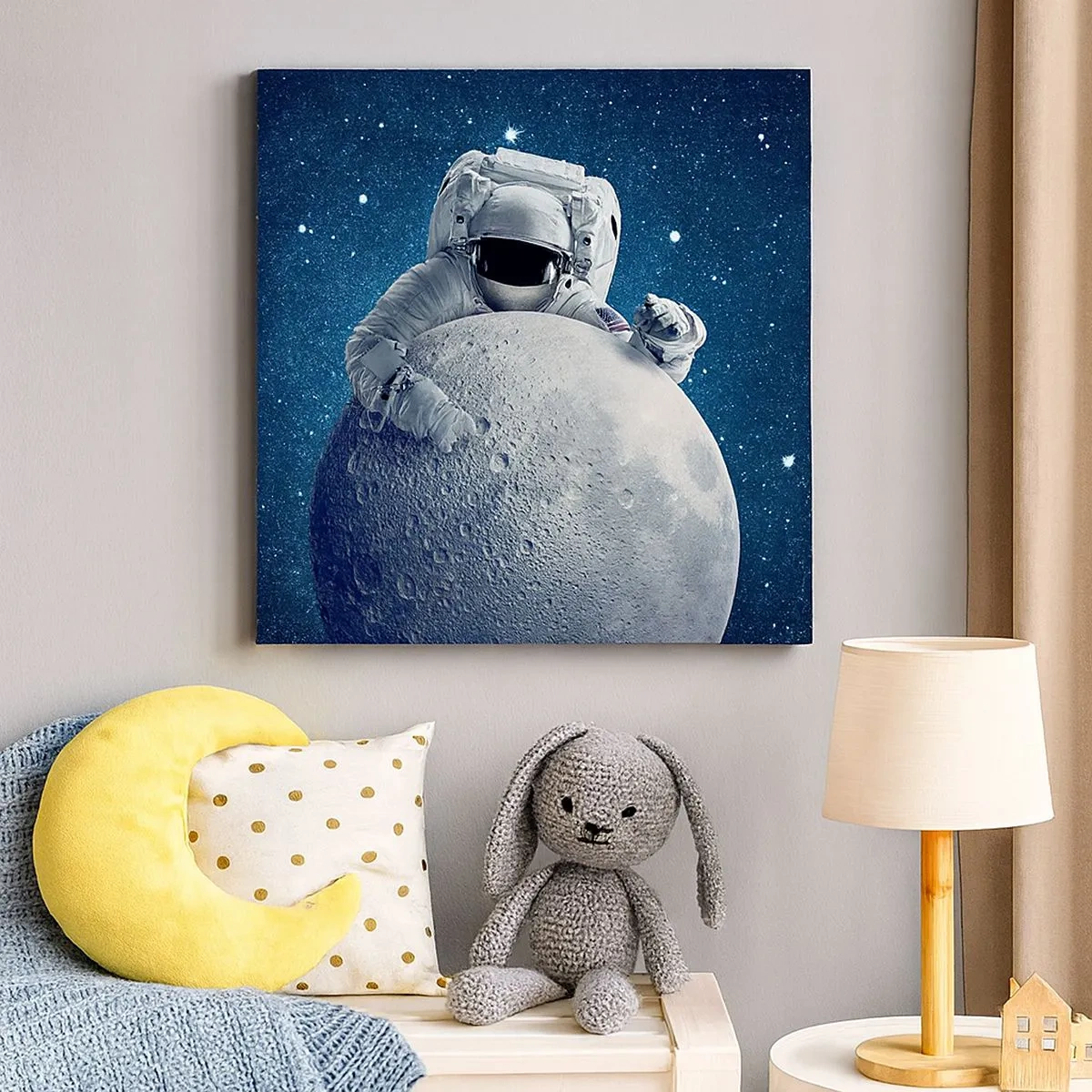 Obraz na plátně - Vesmírný vtipálek - 30x30 cm