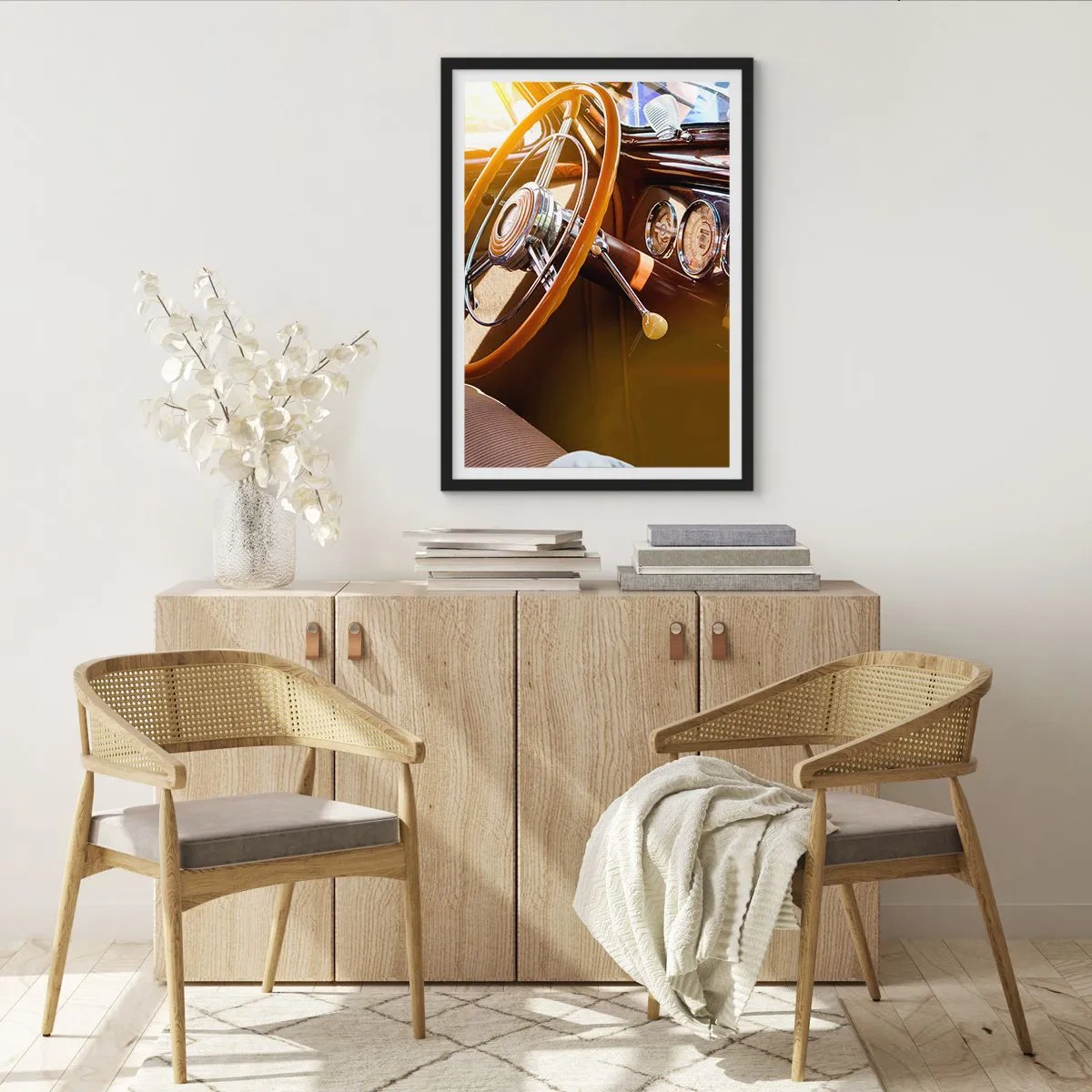 Plakát v černém rámu - Závan luxusu z minulosti - 61x91 cm