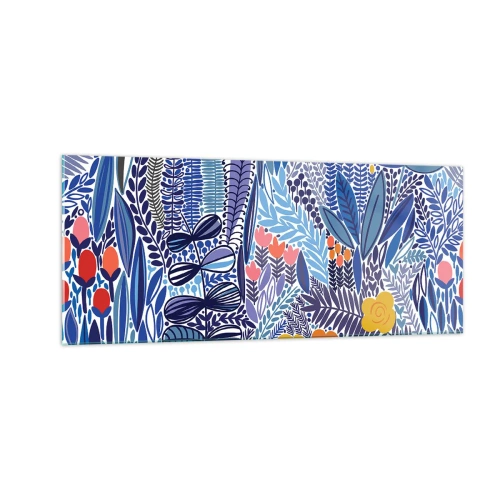 Obraz na skle - Havajská zahrada - 100x40 cm