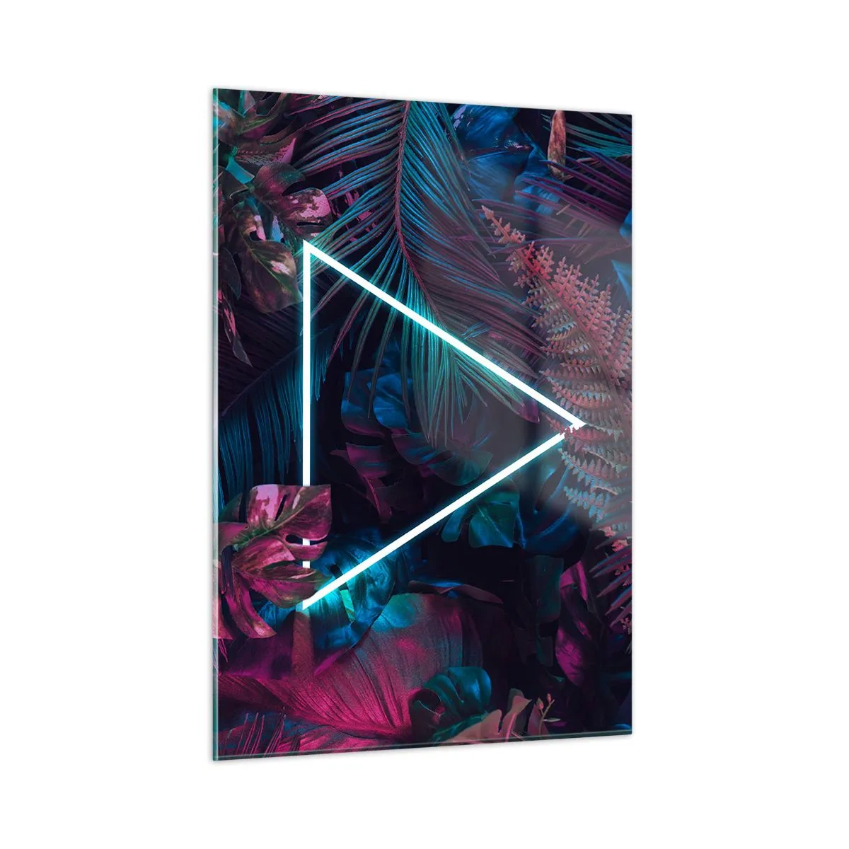 Obraz na skle - Zahrada v disco stylu - 50x70 cm
