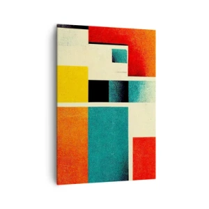 Obraz na plátně - Geometrická abstrakce – dobrá energie - 70x100 cm