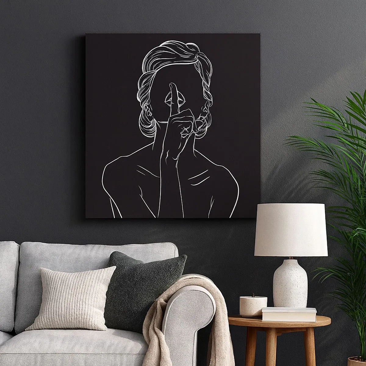 Obraz na plátně - Krása rozkvétá v tichu - 30x30 cm