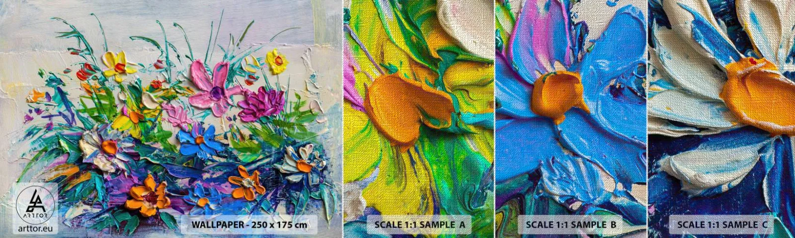 Vzor Fototapety Premium Canvas - Vůbec ne zátiší - Květiny, Kytice květin, Zahrada - 100x30 cm