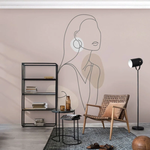 Fototapeta Standard Eco - Dívčí ikona - Abstrakce, Žena, Grafika - 300x210 cm