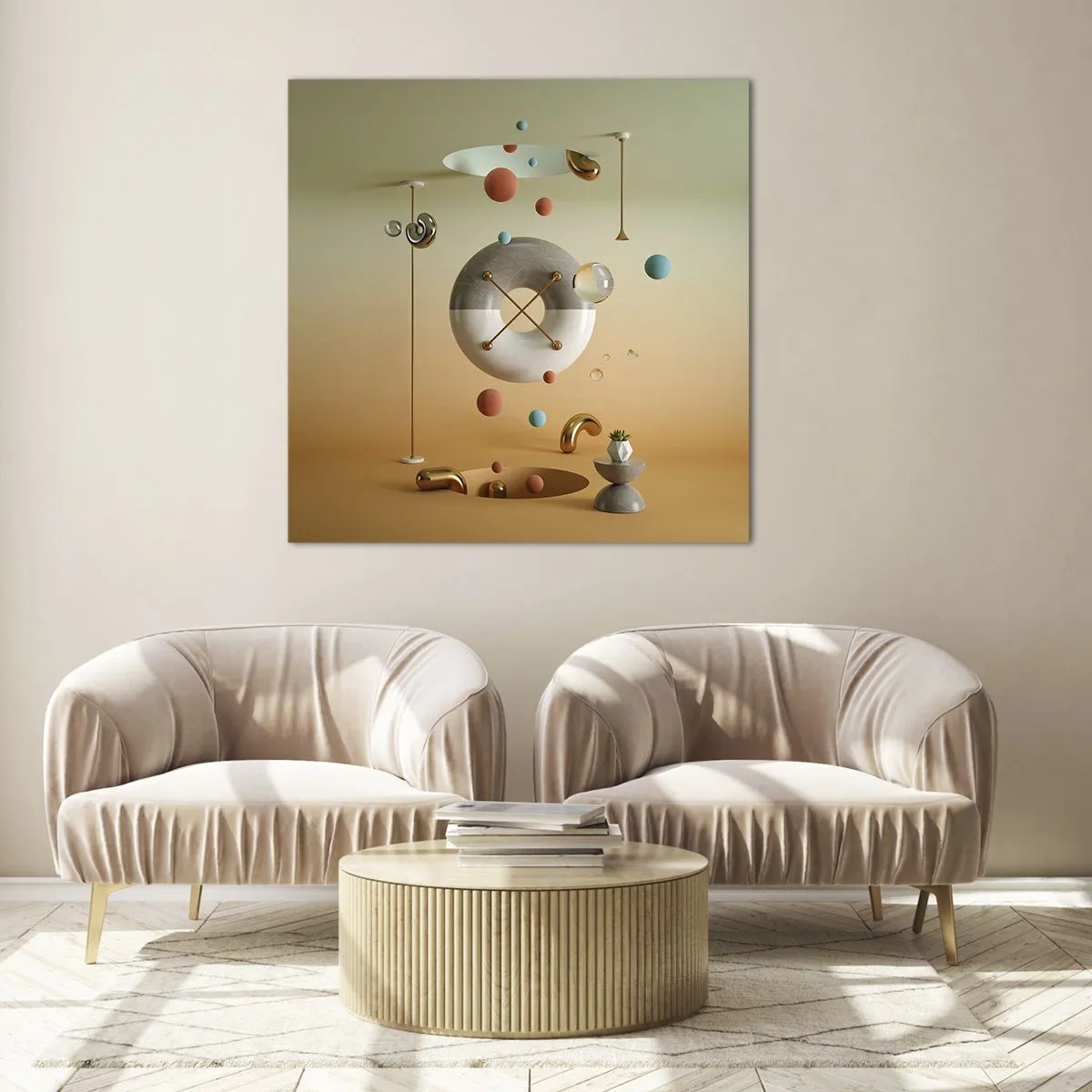 Obraz na skle - Vše je možné - 70x70 cm