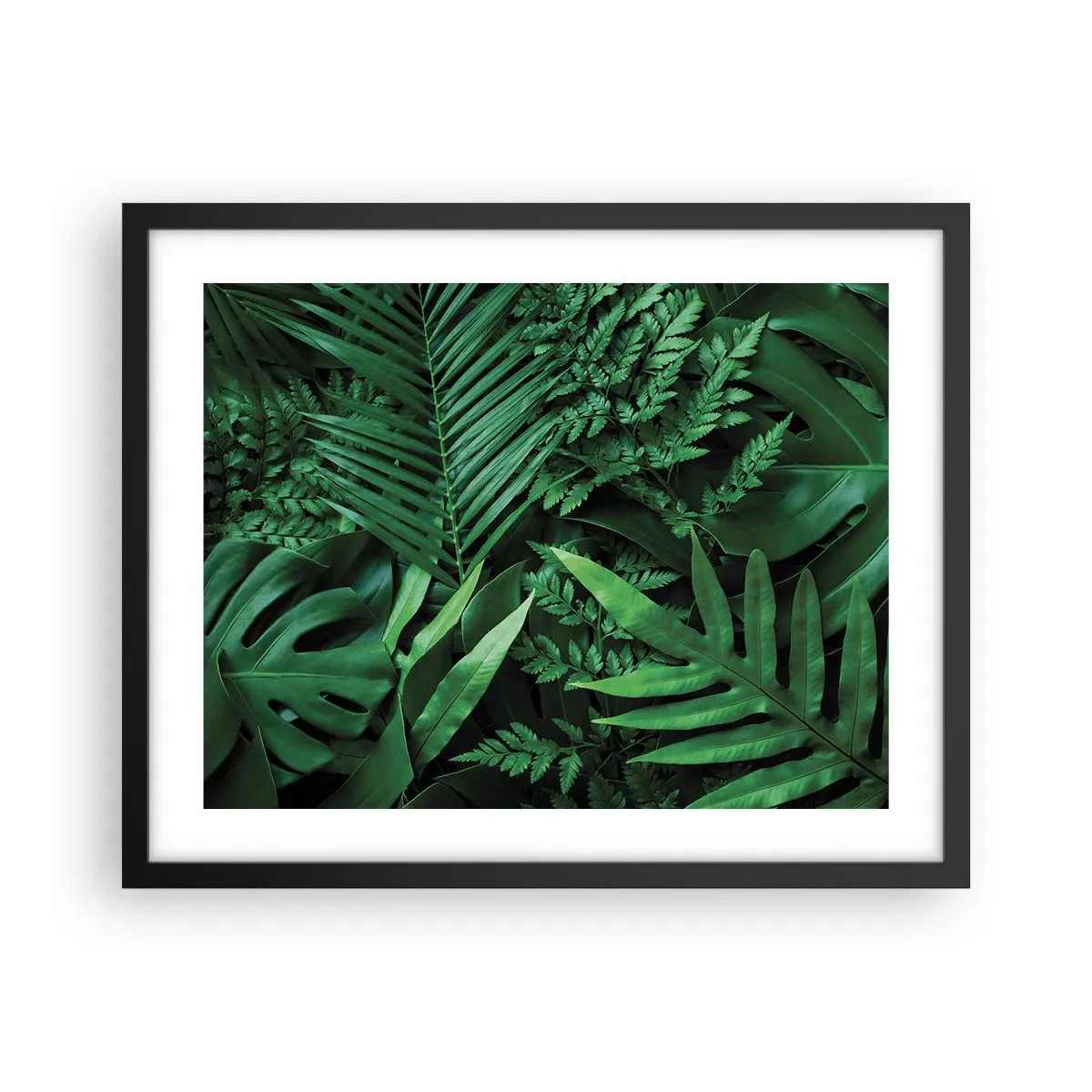 Plakát v černém rámu - Objaté v zeleni - 50x40 cm