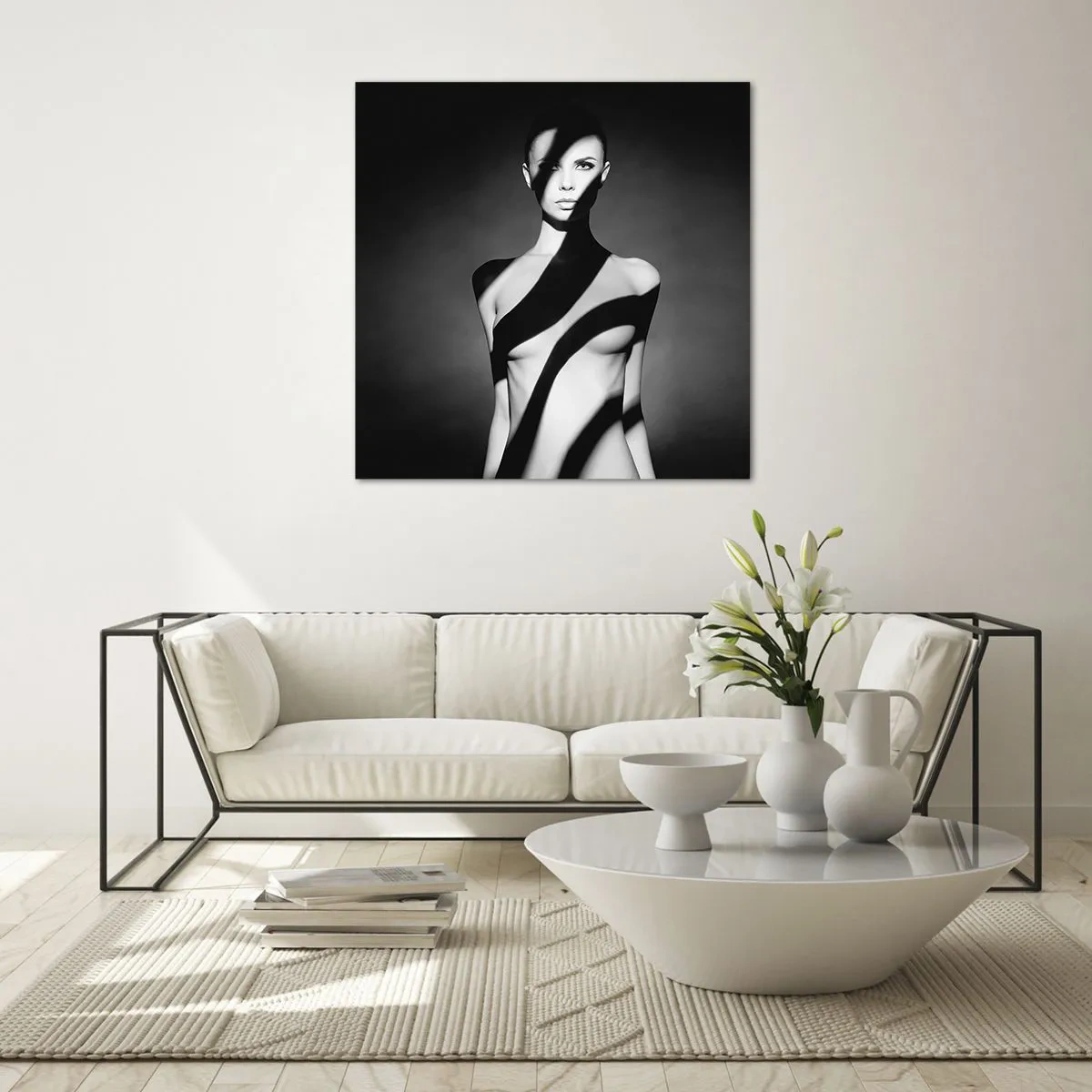 Obraz na skle - V záři i ve stínu - 60x60 cm