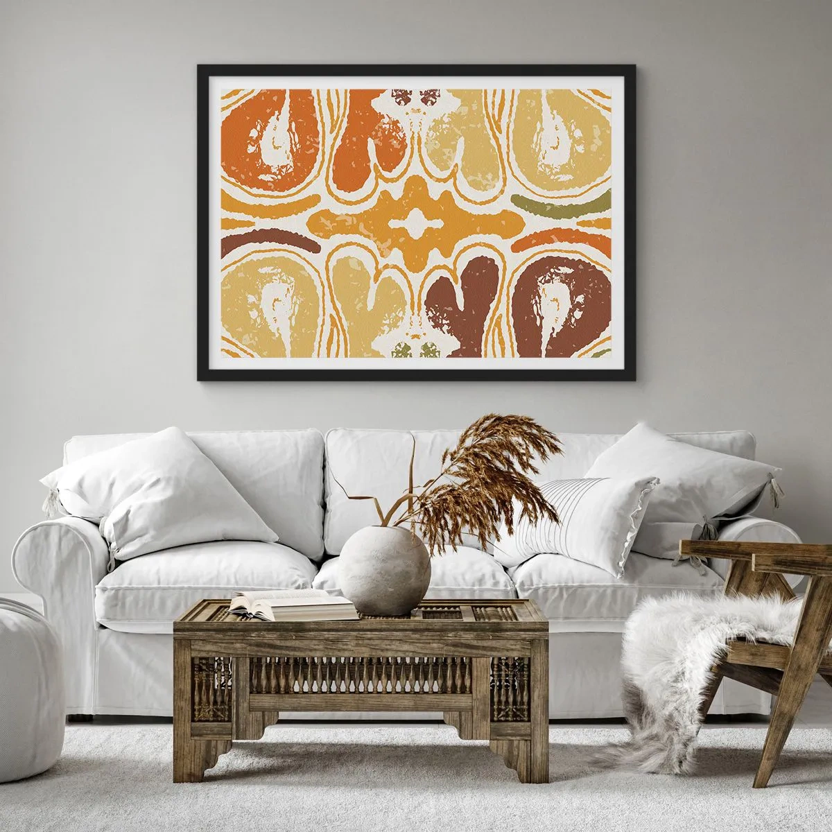 Plakát v černém rámu - Sentimentální abstrakce - 70x50 cm
