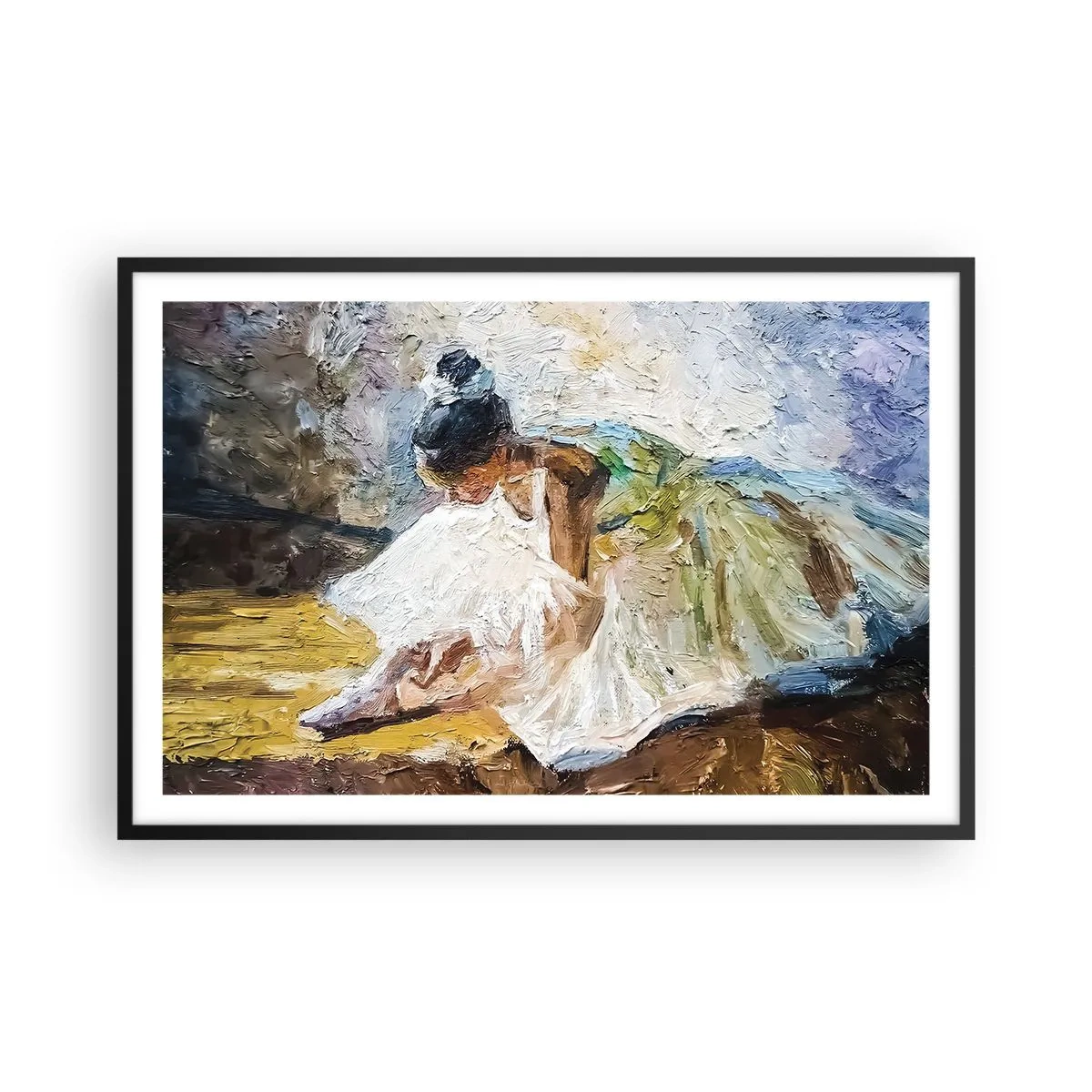 Plakát v černém rámu - Z Degasova obrazu - 91x61 cm