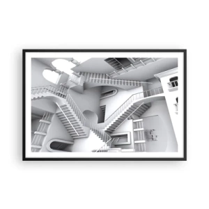 Plakát v černém rámu - Paradoxy prostoru - 91x61 cm