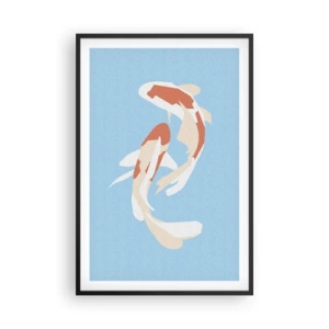 Plakát v černém rámu - Spontánní synchronizované plavání - 61x91 cm