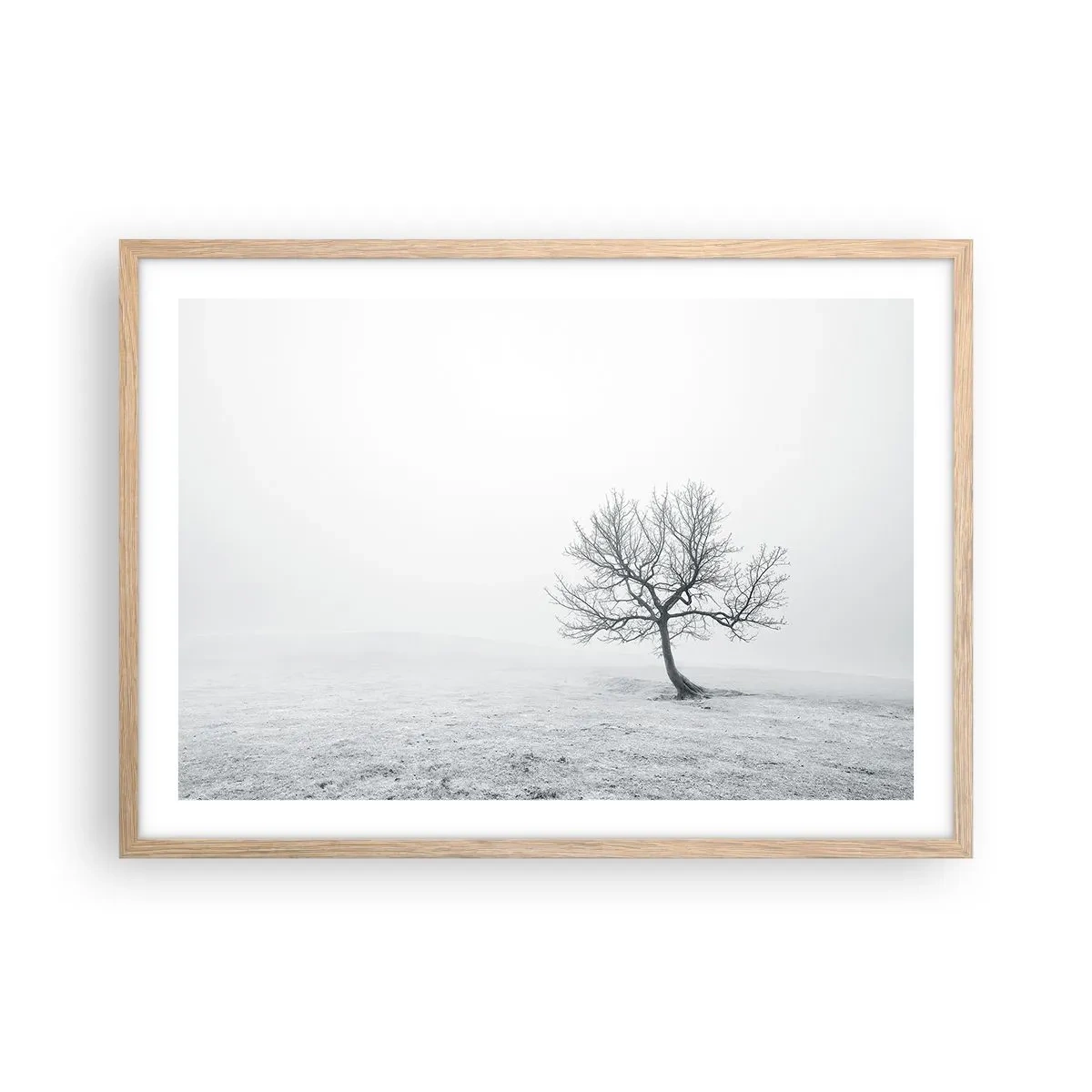 Plakát v rámu světlý dub - Proti nicotě - 70x50 cm