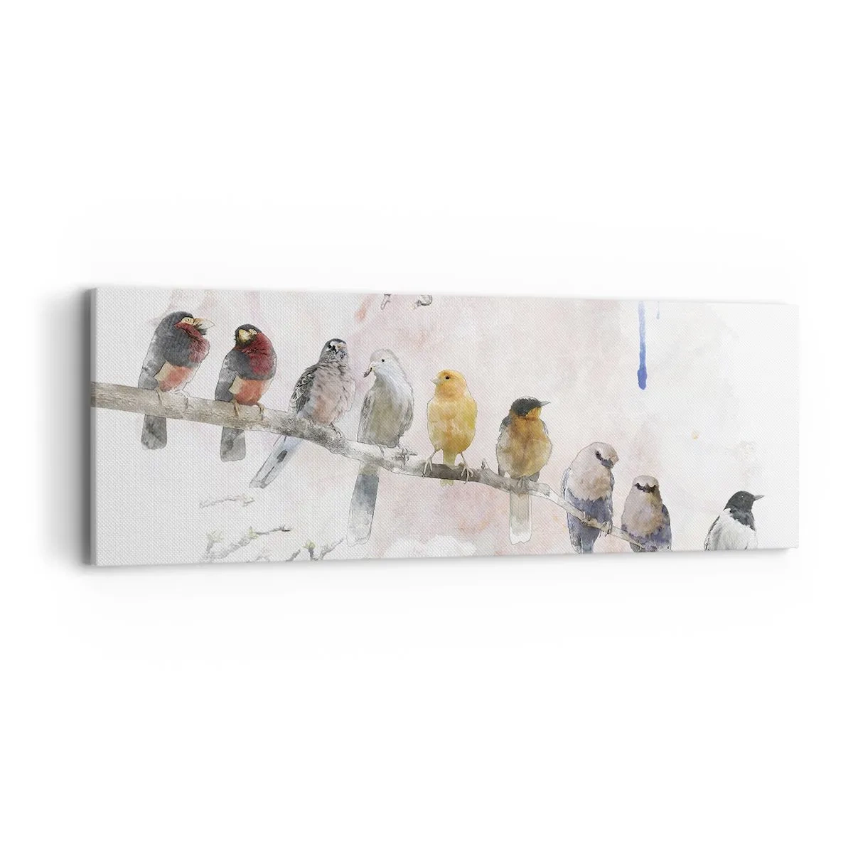 Obraz na plátně - Okřídlené setkání - 90x30 cm