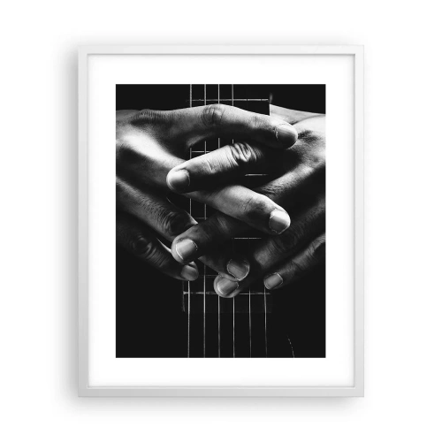 Plakát v bílém rámu - Umělcova modlitba - 40x50 cm
