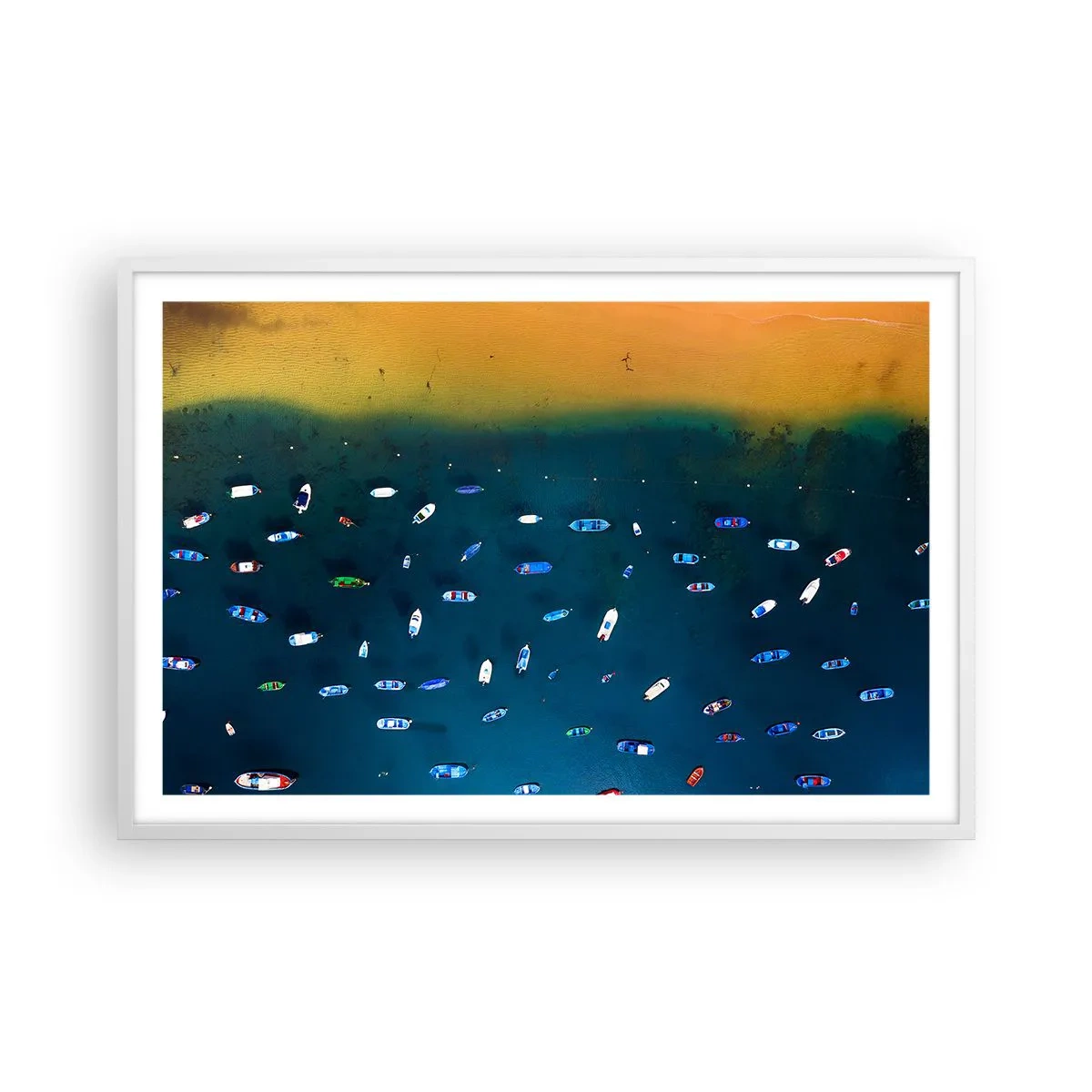 Plakát v bílém rámu - Prázdninová hra - 91x61 cm