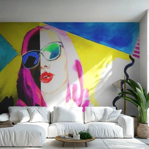 Fototapeta Samolepicí Deluxe Sticker - Nejsem bílá a nejsem černá - ženská tvář, Portrét ženy, Móda - 200x140 cm