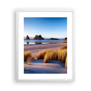 Plakát v bílém rámu - Pro hledače klidu - 40x50 cm