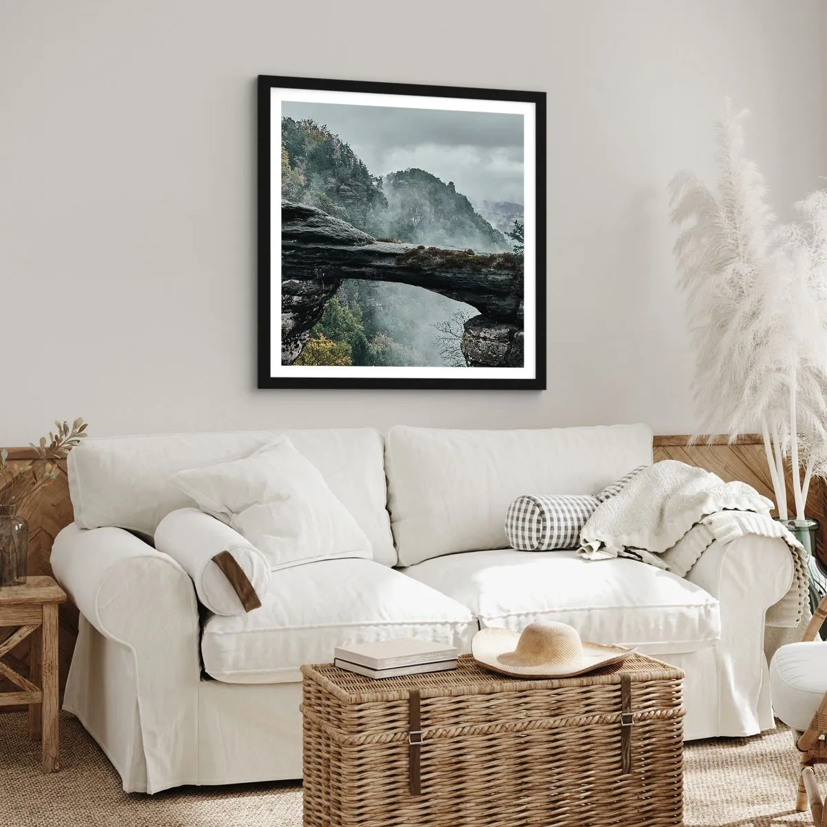 Plakát v černém rámu - Dobrodružství právě začíná - 60x60 cm