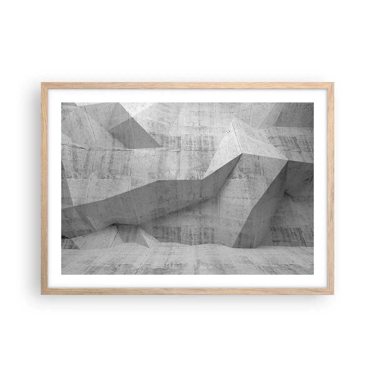 Plakát v rámu světlý dub - Skutečná výzva - 70x50 cm