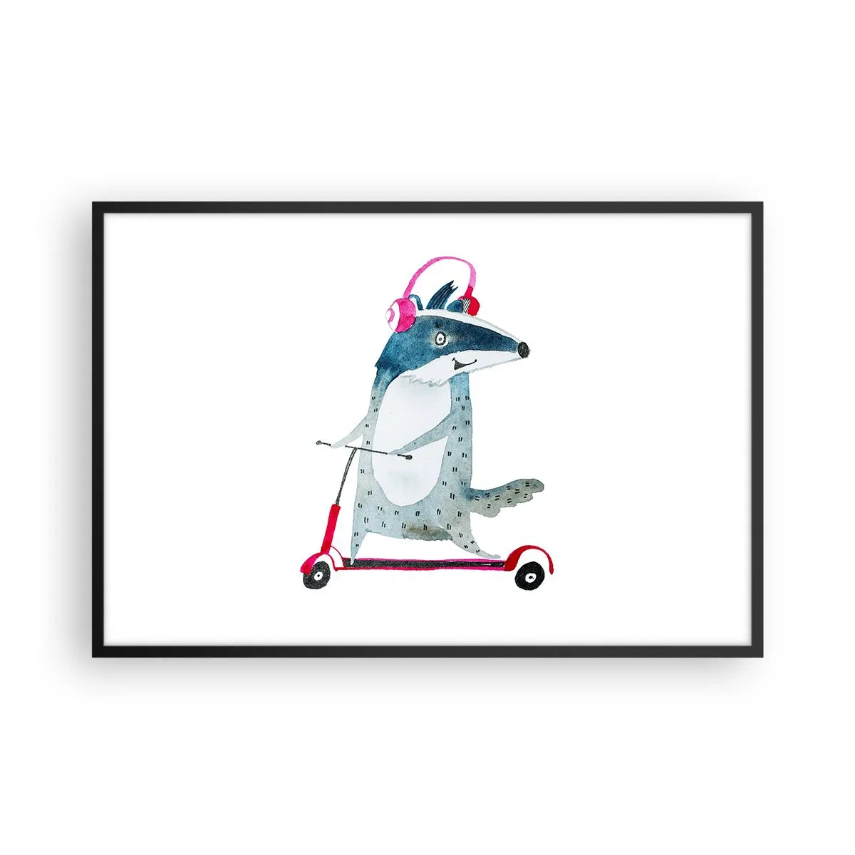 Plakát v černém rámu - Jezevčí radosti - 91x61 cm