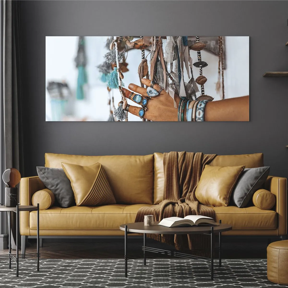 Obraz na skle - Místní poklady - 160x50 cm
