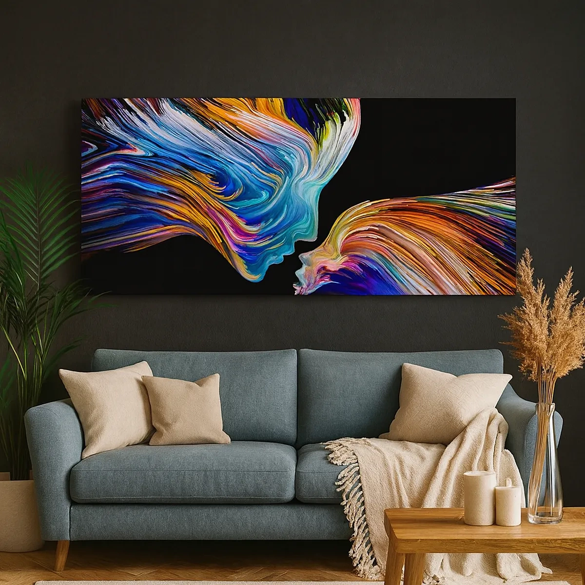 Obraz na plátně - Fúze energie a světla - 30x30 cm