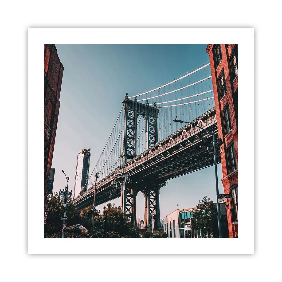 Plakát - Nad vlnami města - 50x50 cm