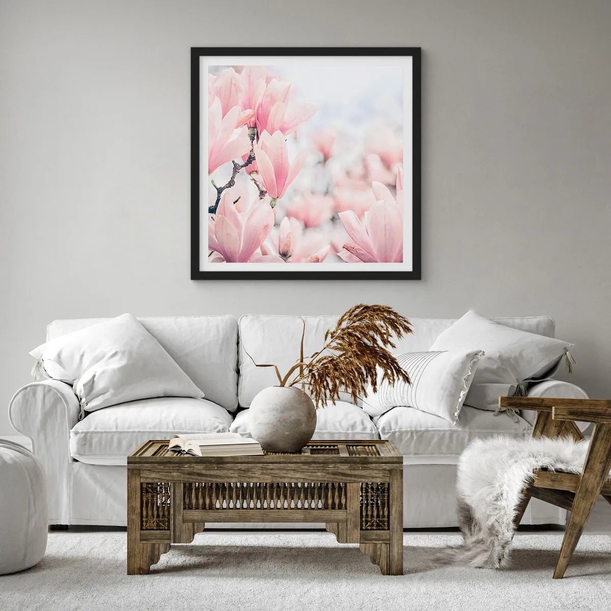 Plakát v černém rámu - Ideál jemnosti - 40x40 cm