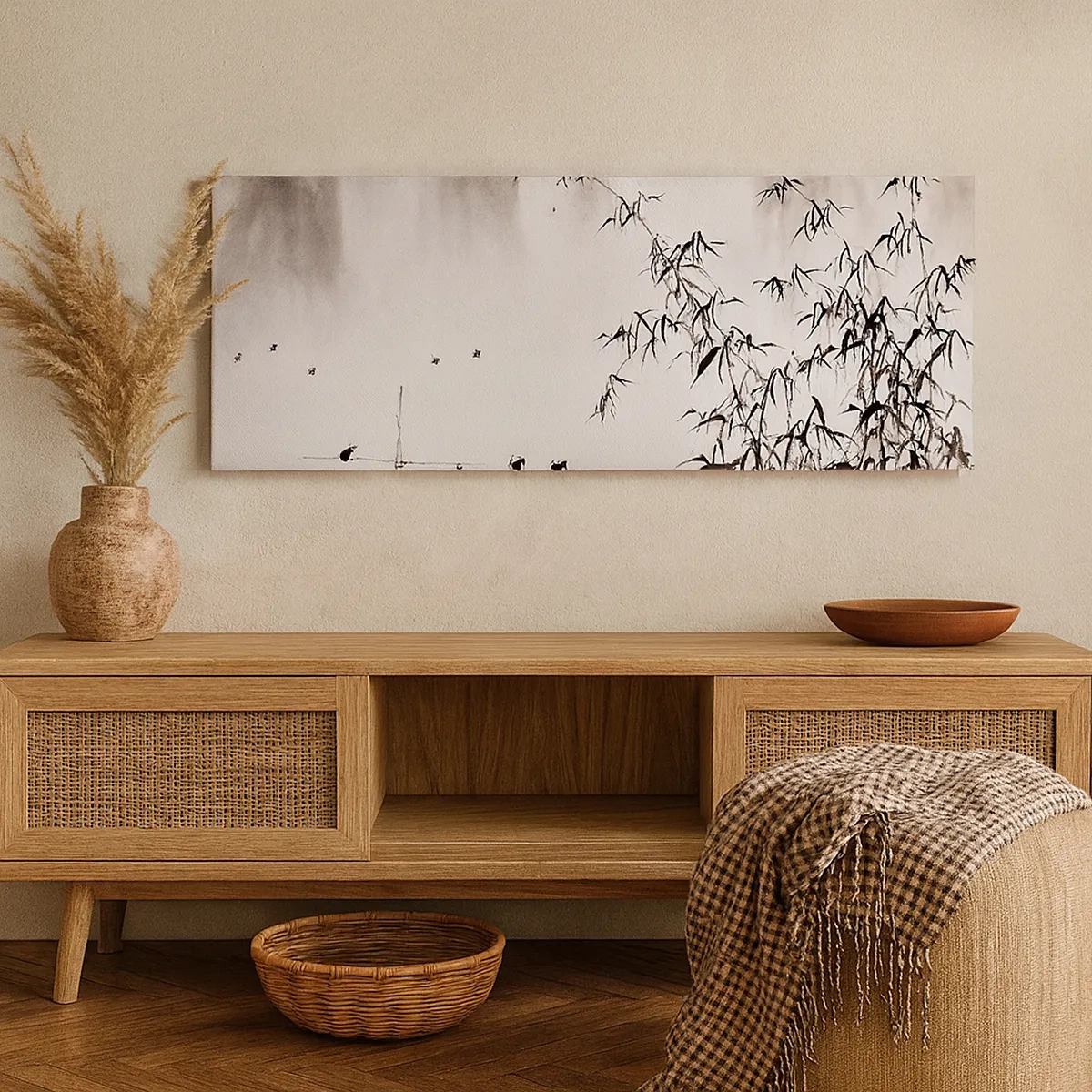 Obraz na plátně - Klid rýžových polí - 30x30 cm