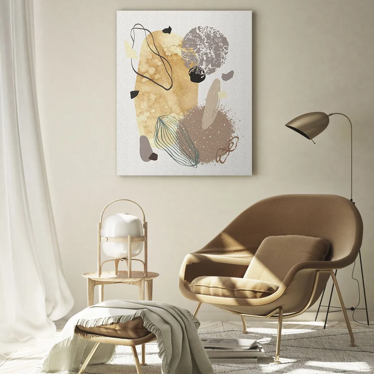 Obraz na skle - Abstraktní švestka - 80x120 cm