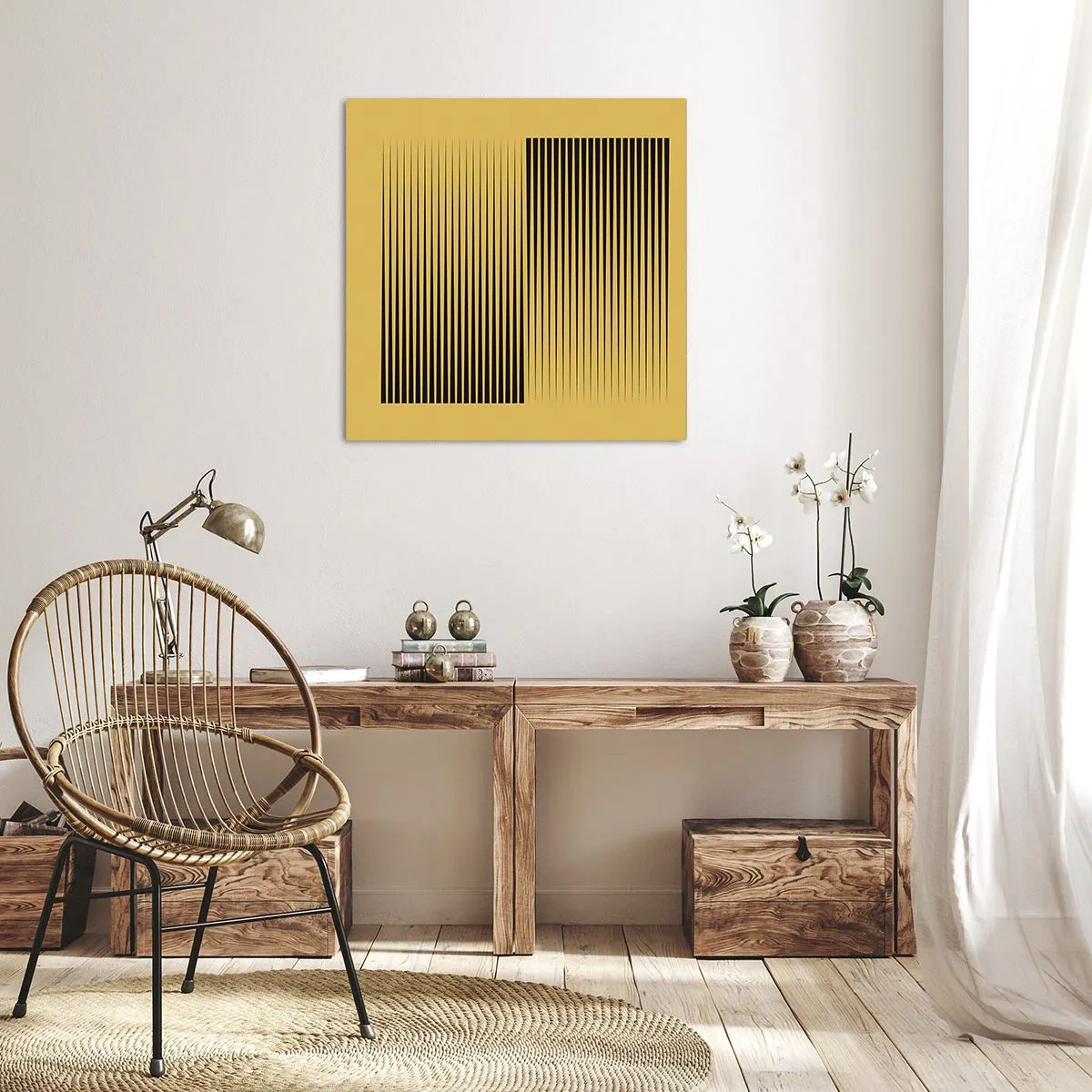 Obraz na plátně - Čtverec protikladů - 60x60 cm