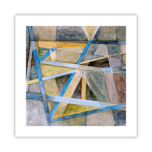 Plakát - Přímo nebo diagonálně? - 40x40 cm