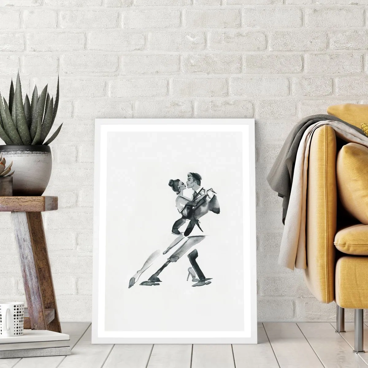 Plakát v bílém rámu - V jednom rytmu - 50x70 cm