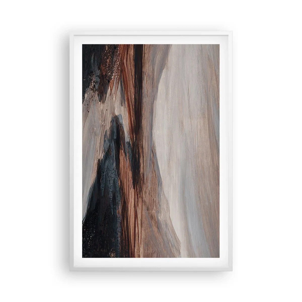 Plakát v bílém rámu -  Klidné údolí - 61x91 cm