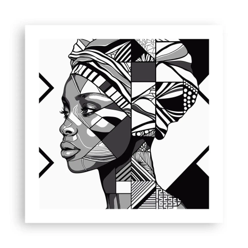 Plakát - Etnický portrét - 50x50 cm