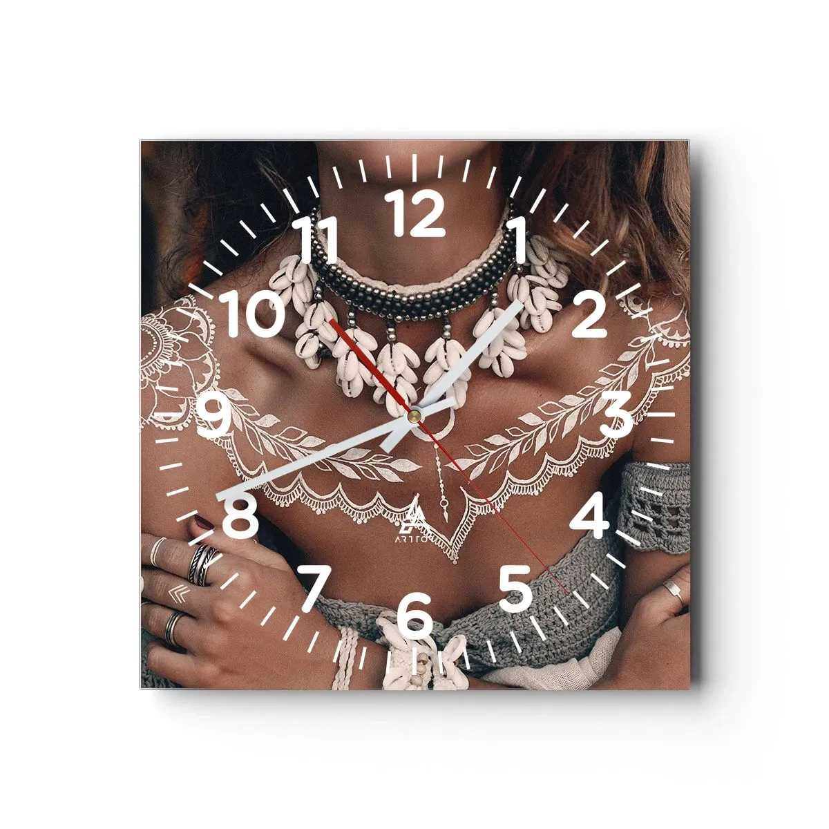 Nástěnné hodiny - Talismany, rituály ženskosti - 40x40 cm