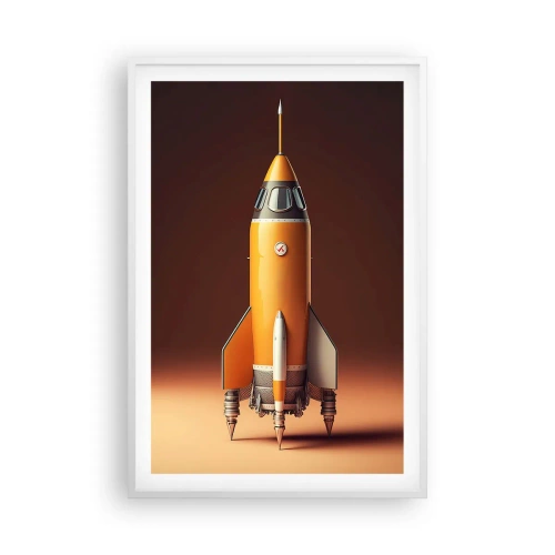 Plakát v bílém rámu - Začíná to snem - 61x91 cm