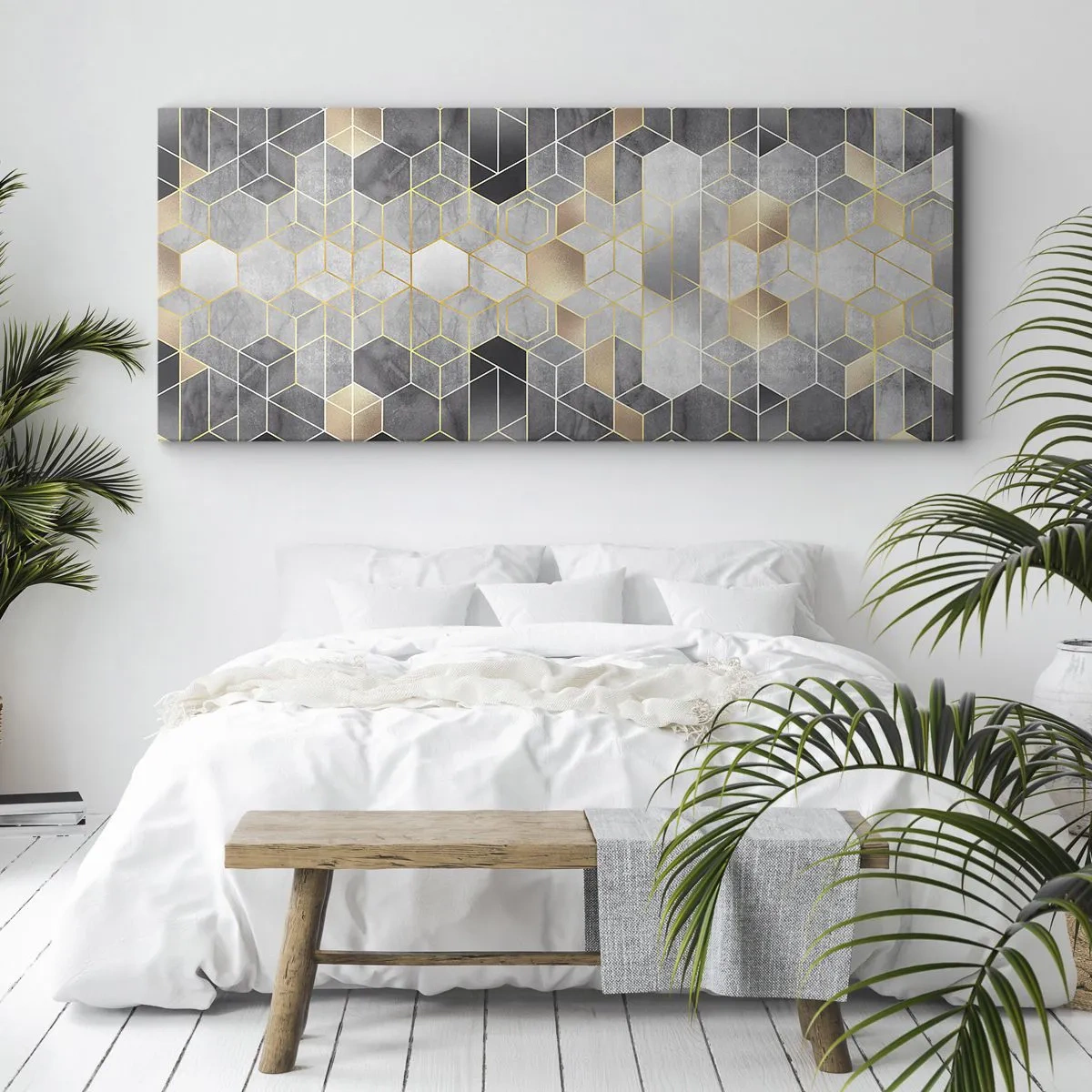 Obraz na plátně - Diamantová kompozice - 160x50 cm