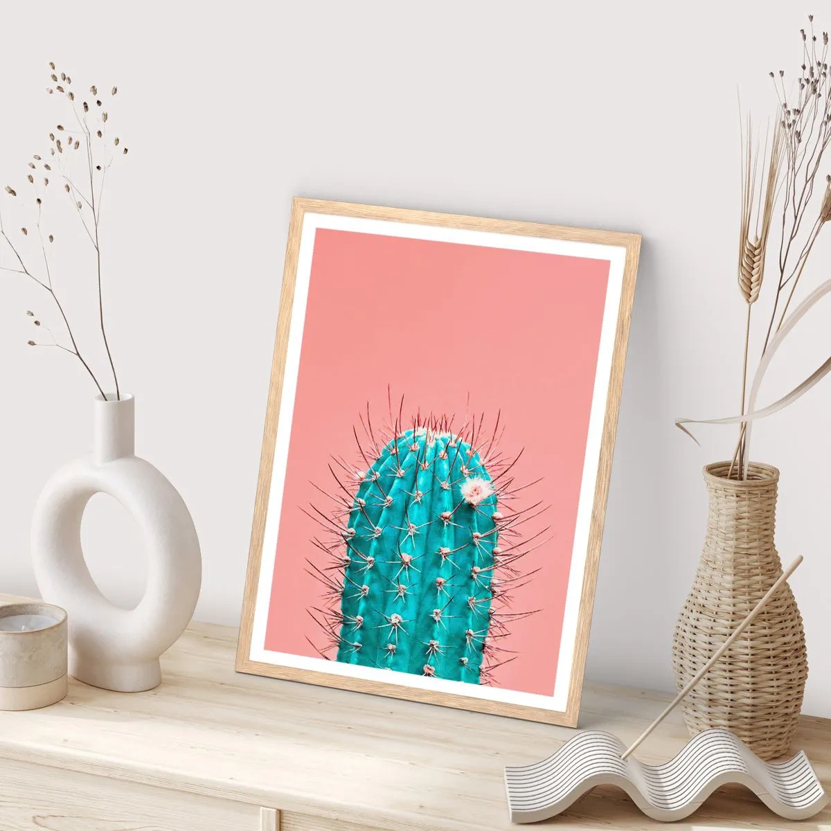 Plakát v rámu světlý dub - Jen koukej - 70x100 cm