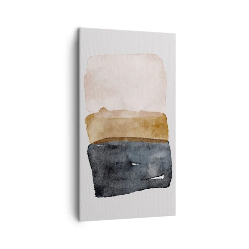 Obraz na plátně - Kompozice zemitých barev - 45x80 cm